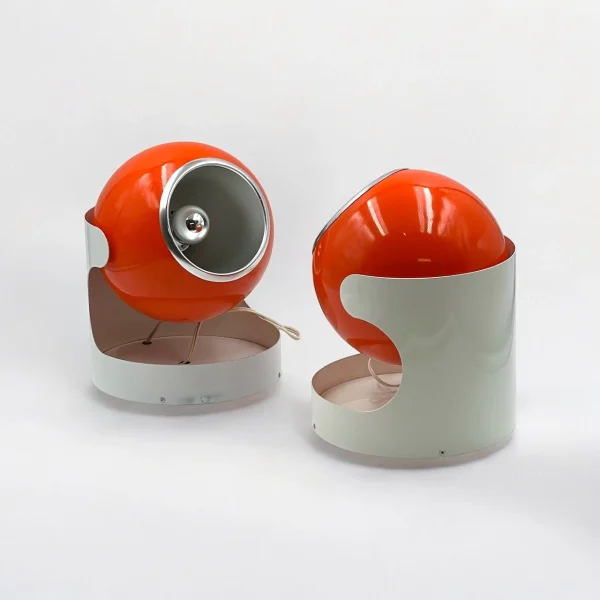 Pair of 70s Eyeball Lamps by Luci Milano – Space Age Lighting