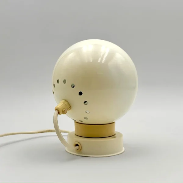 Lampadari Reggiani - Lampe - Lampe à Globe Eyeball, époque Spatiale Des Annees 60 70 Metal Laque Orange Plastique