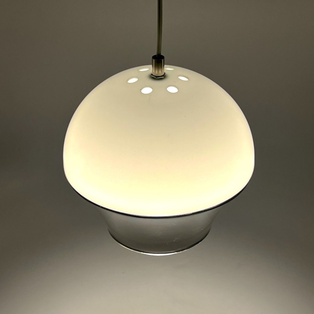 Vintage 70s UFO Lamp Space Age Pendant Dual Color - Image 11