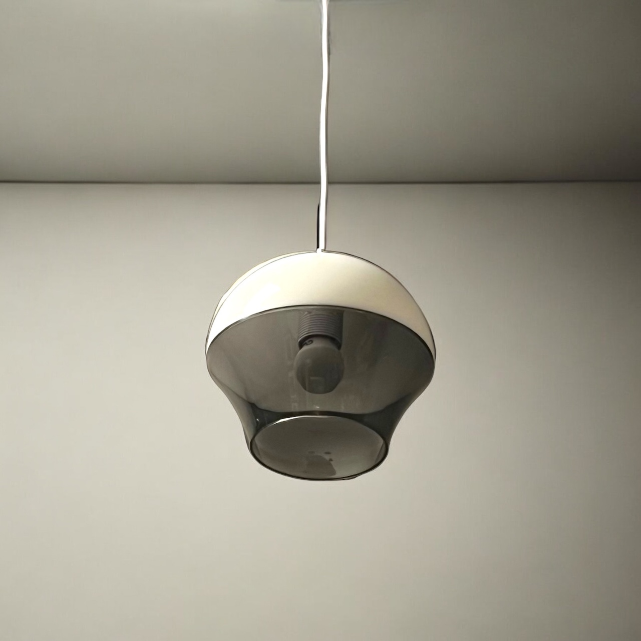 Vintage 70s UFO Lamp Space Age Pendant Dual Color - Image 7