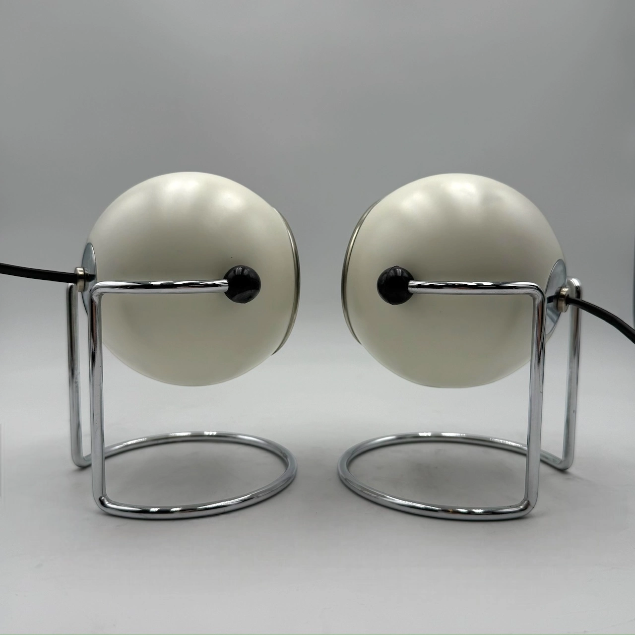 Vintage Targetti Sankey Eyeball Lamps –70s Design Icon