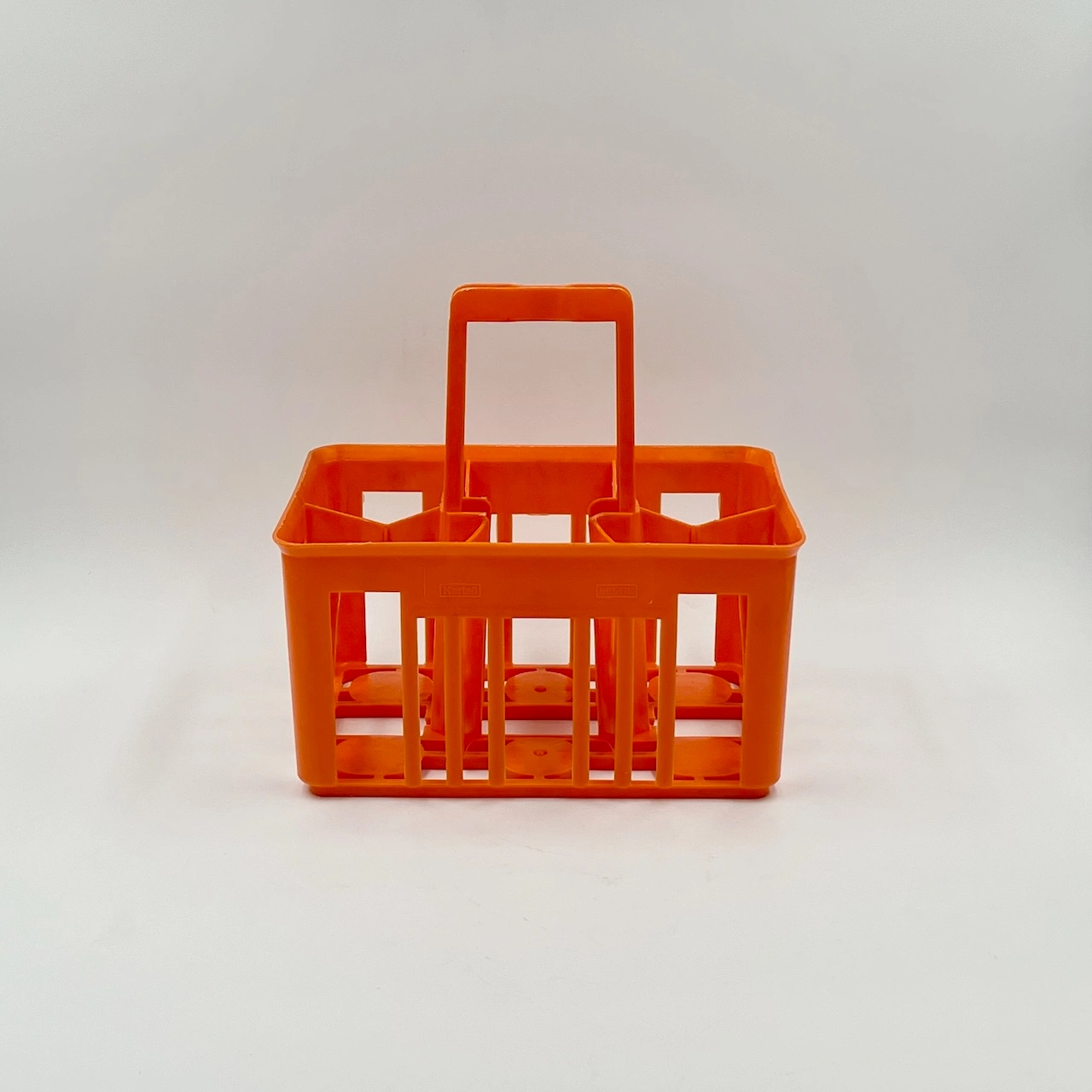 Rare 60s/70s Kartell Orange Bottle Holder – Vintage Decorative Object - Image 10