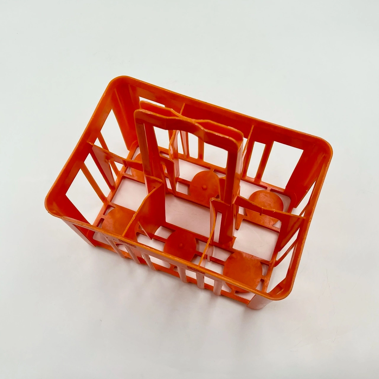 Rare 60s/70s Kartell Orange Bottle Holder – Vintage Decorative Object - Image 7