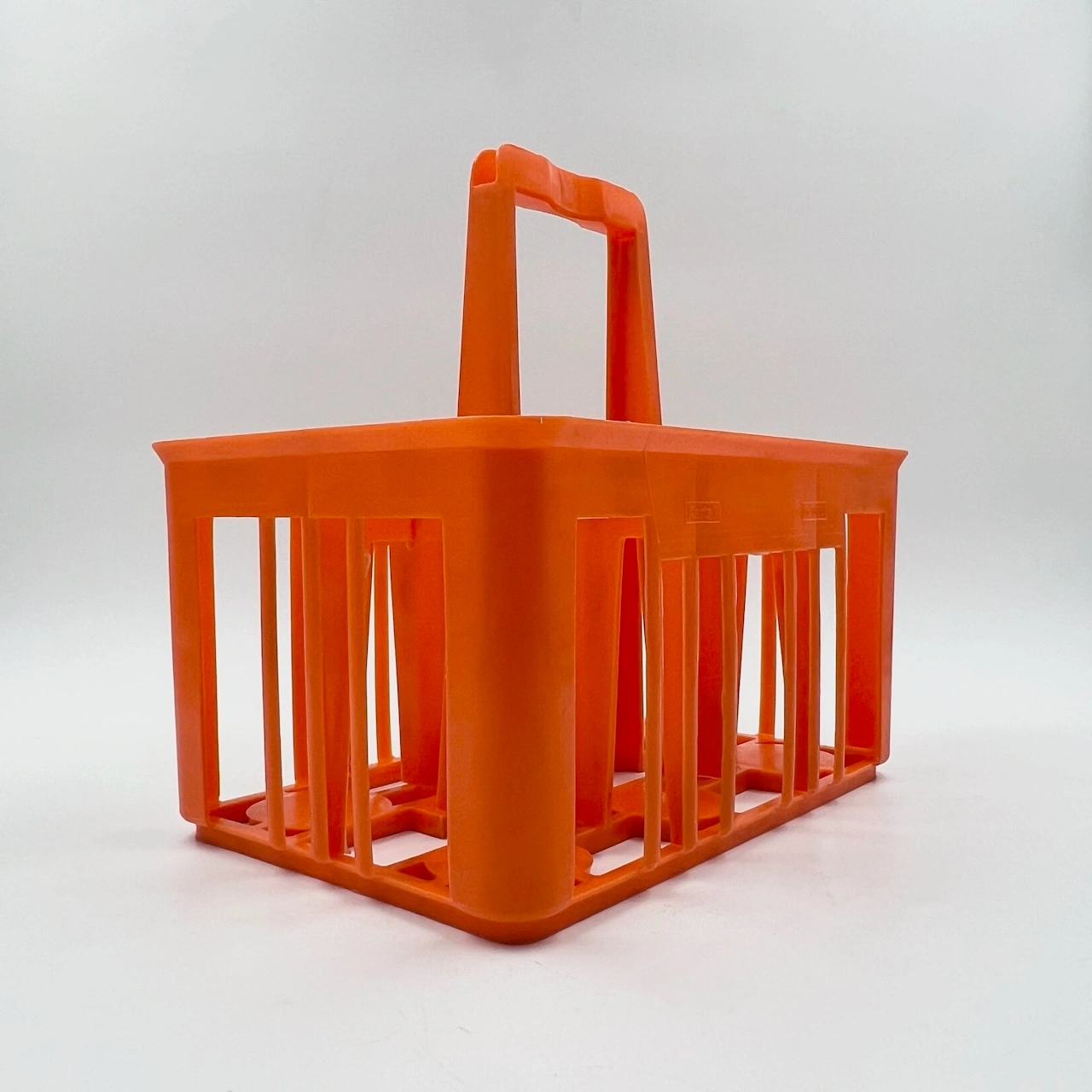 Rare 60s/70s Kartell Orange Bottle Holder – Vintage Decorative Object - Image 9