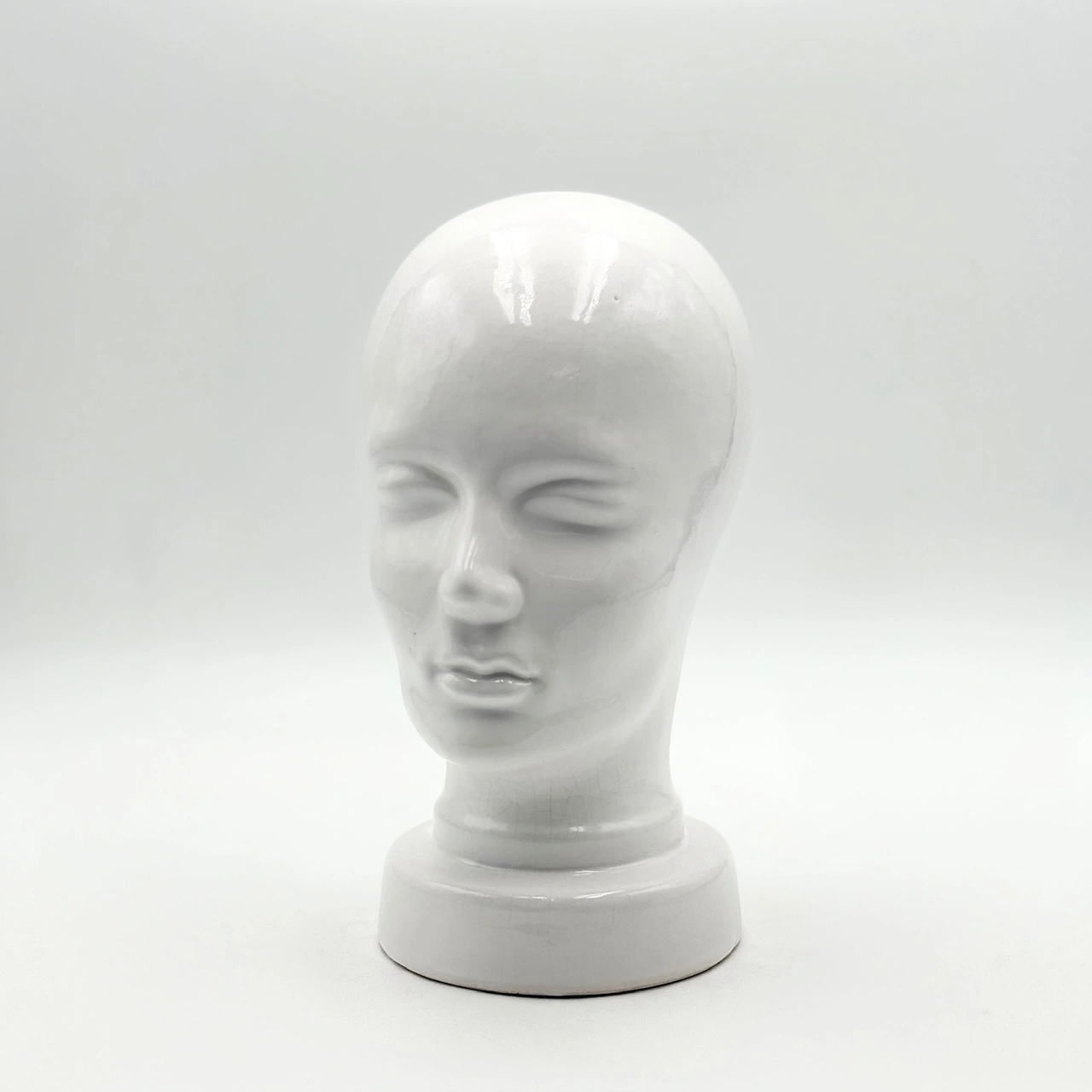 West Germany ceramic head vintage white glaze