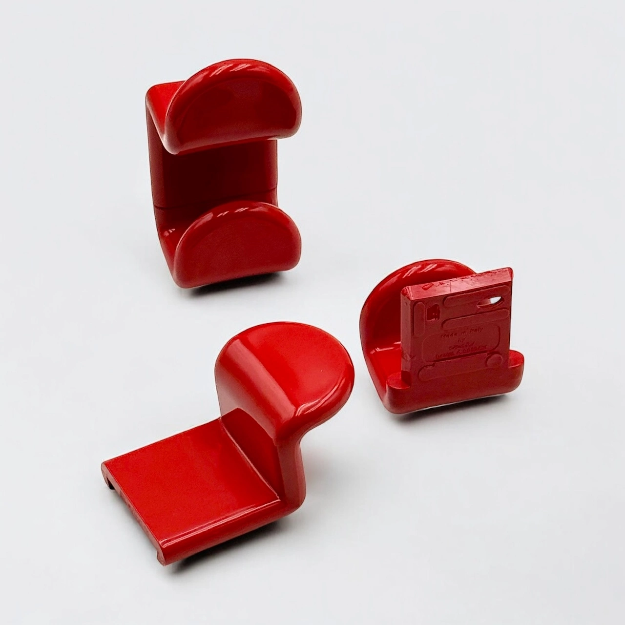 70s coat hooks by ambrogio rossari for gedy, set of 2