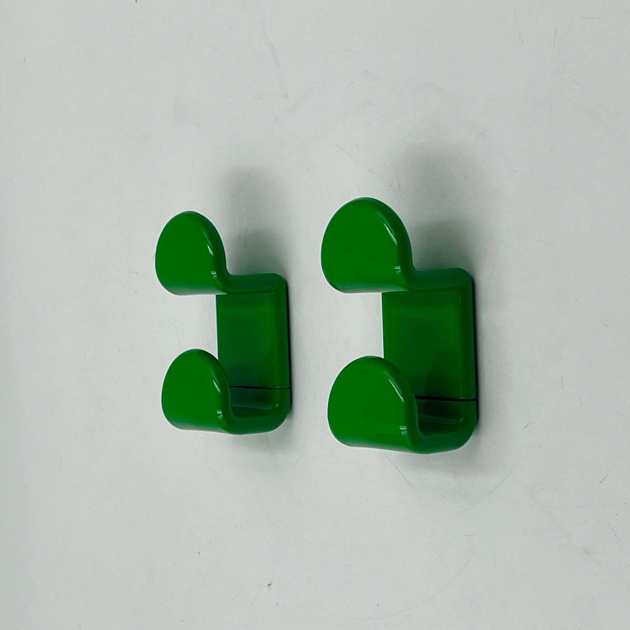 vibrant green 70s coat hooks ambrogio rossari gedy 1970s NOS