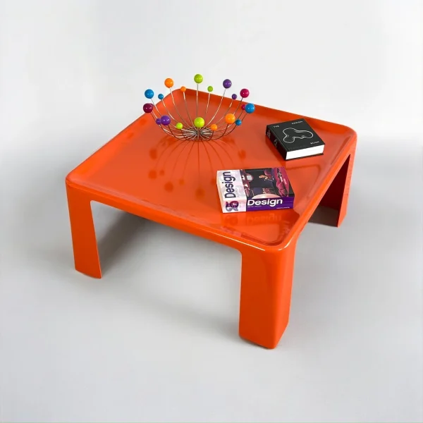 Amanta Table by Mario Bellini in Orange Fiberglass 1960s