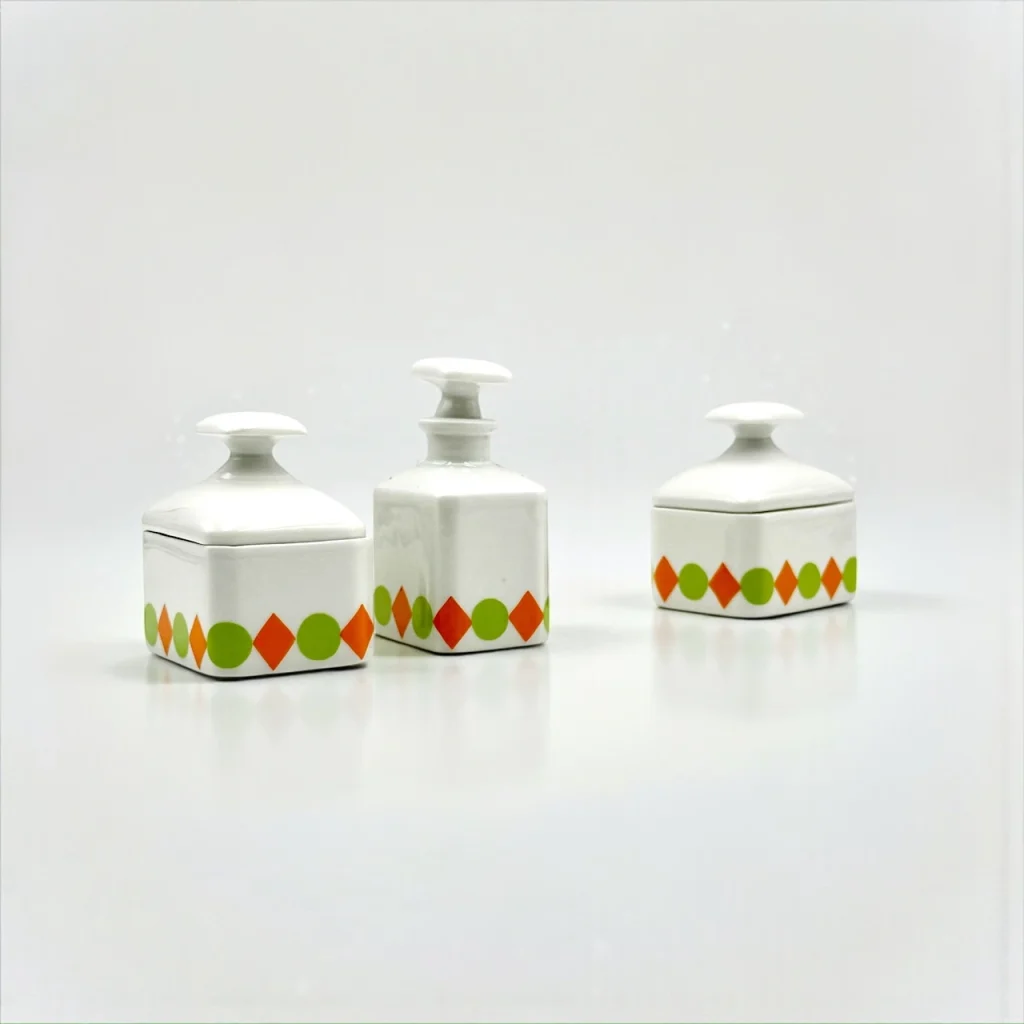 Limoges toiletry set Art Deco era French porcelain