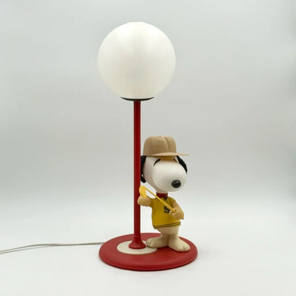 Snoopy table lamp Italian vintage design 1980s by Nuova Linea Zero
