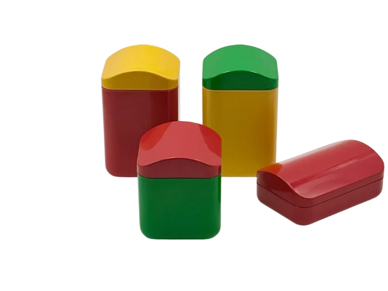 Colorful vintage containers by Makio Hasuike for Gedy, Italy, 1970s